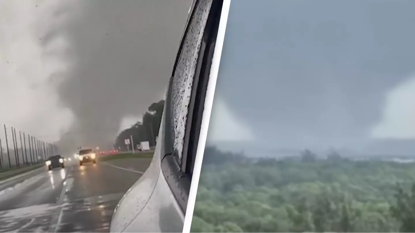 Shocking footage shows deadly tornado outbreak tearing through town as Hurricane Milton makes landfall
