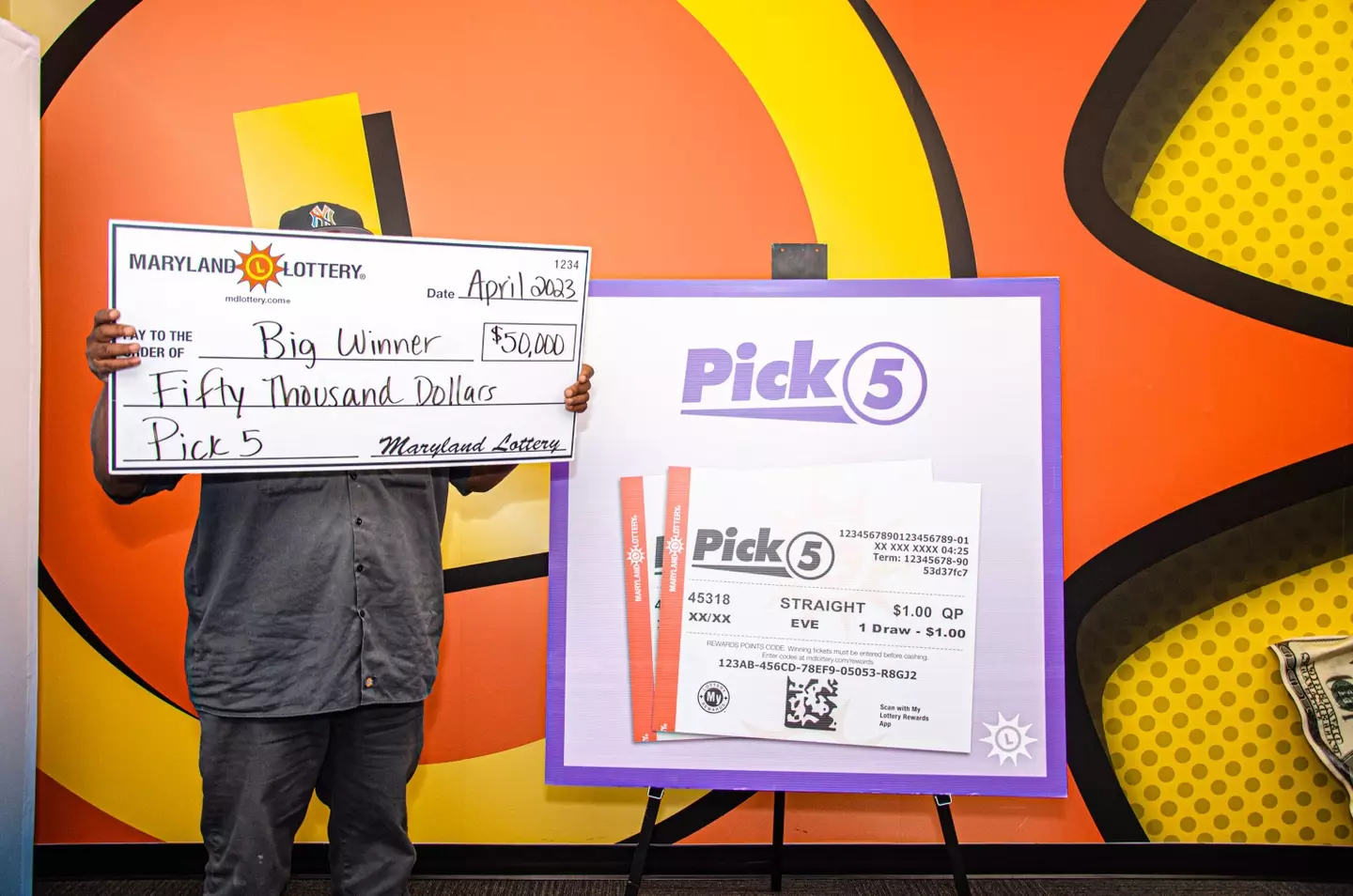 An unnamed man has won the Maryland lottery three times in less than a year.