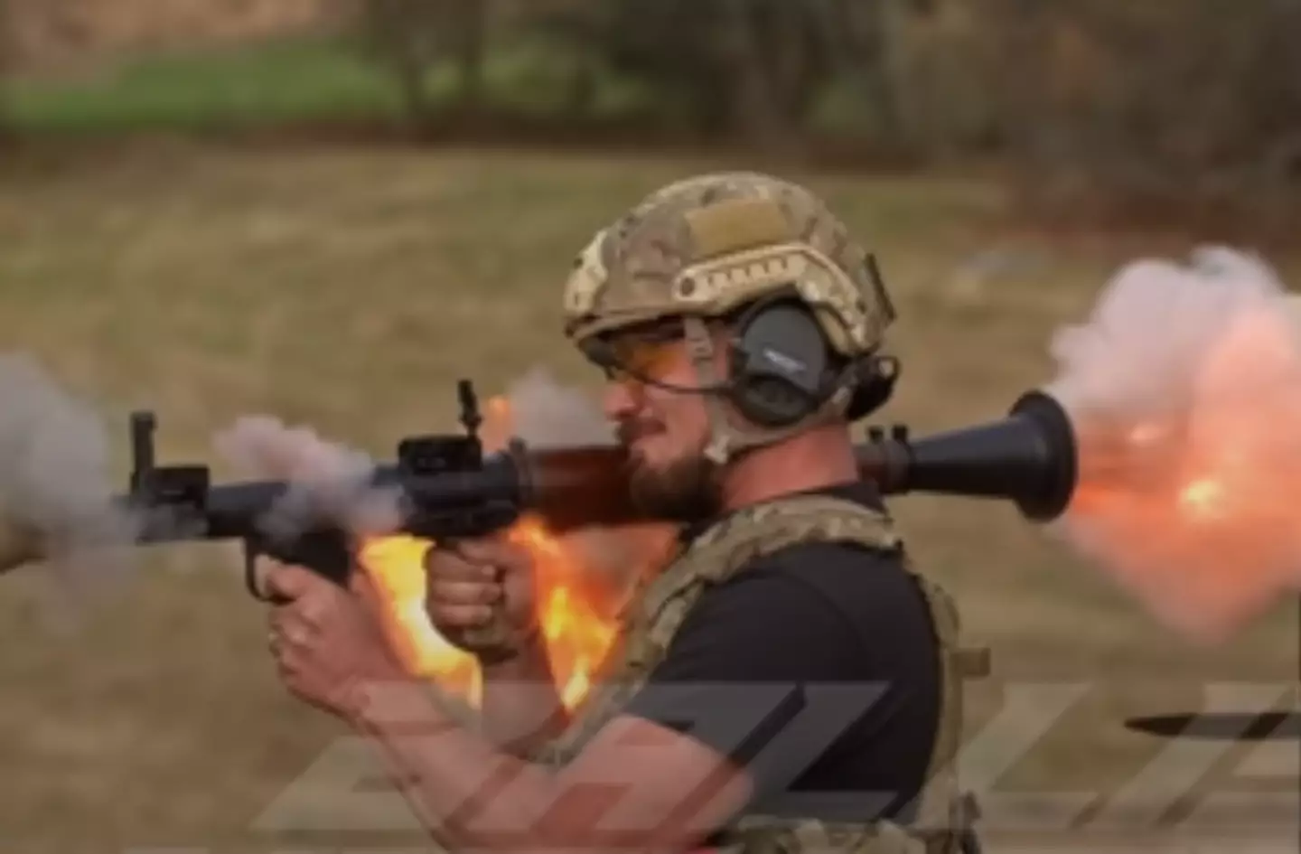 Footage caught the moment the weapon exploded.