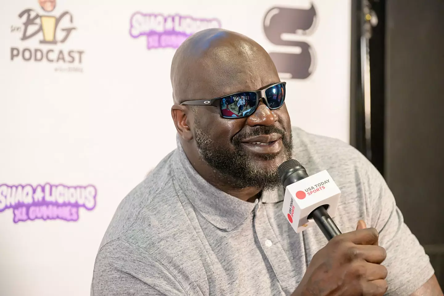 Shaq isn't sharing... (Chris Saucedo/Getty Images)