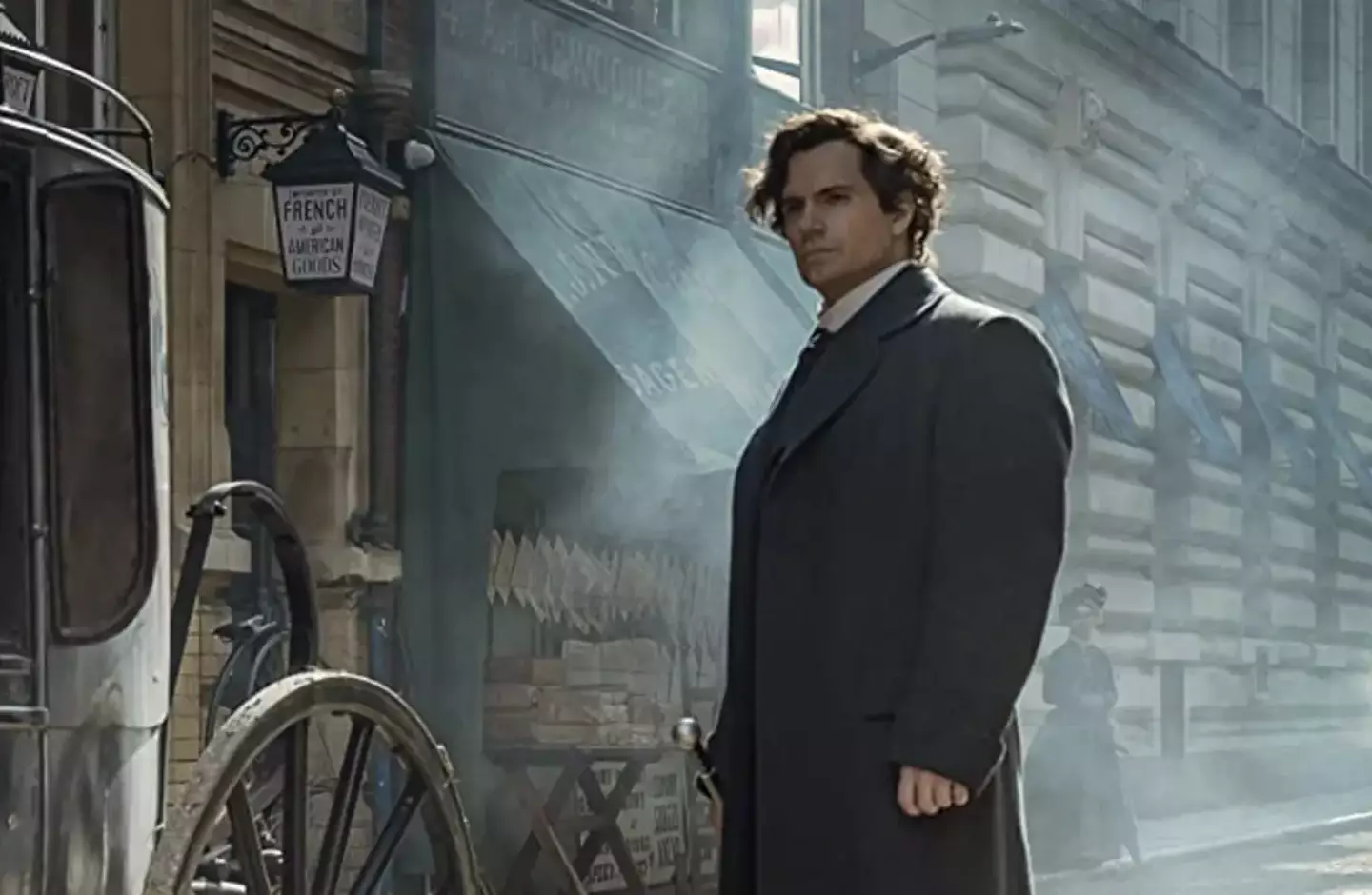 Henry Cavill stars as Sherlock in Enola Holmes.