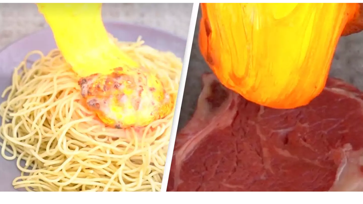 Man Shares How He Uses Lava To Cook Different Foods