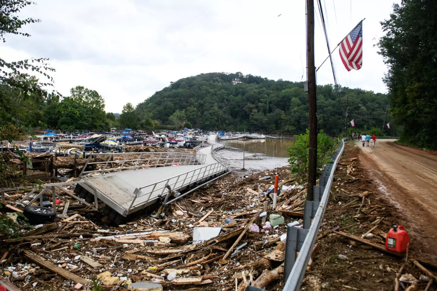 Damage from Hurricane Helene in North Carolina (Melissa Sue Gerrits/Getty Images)