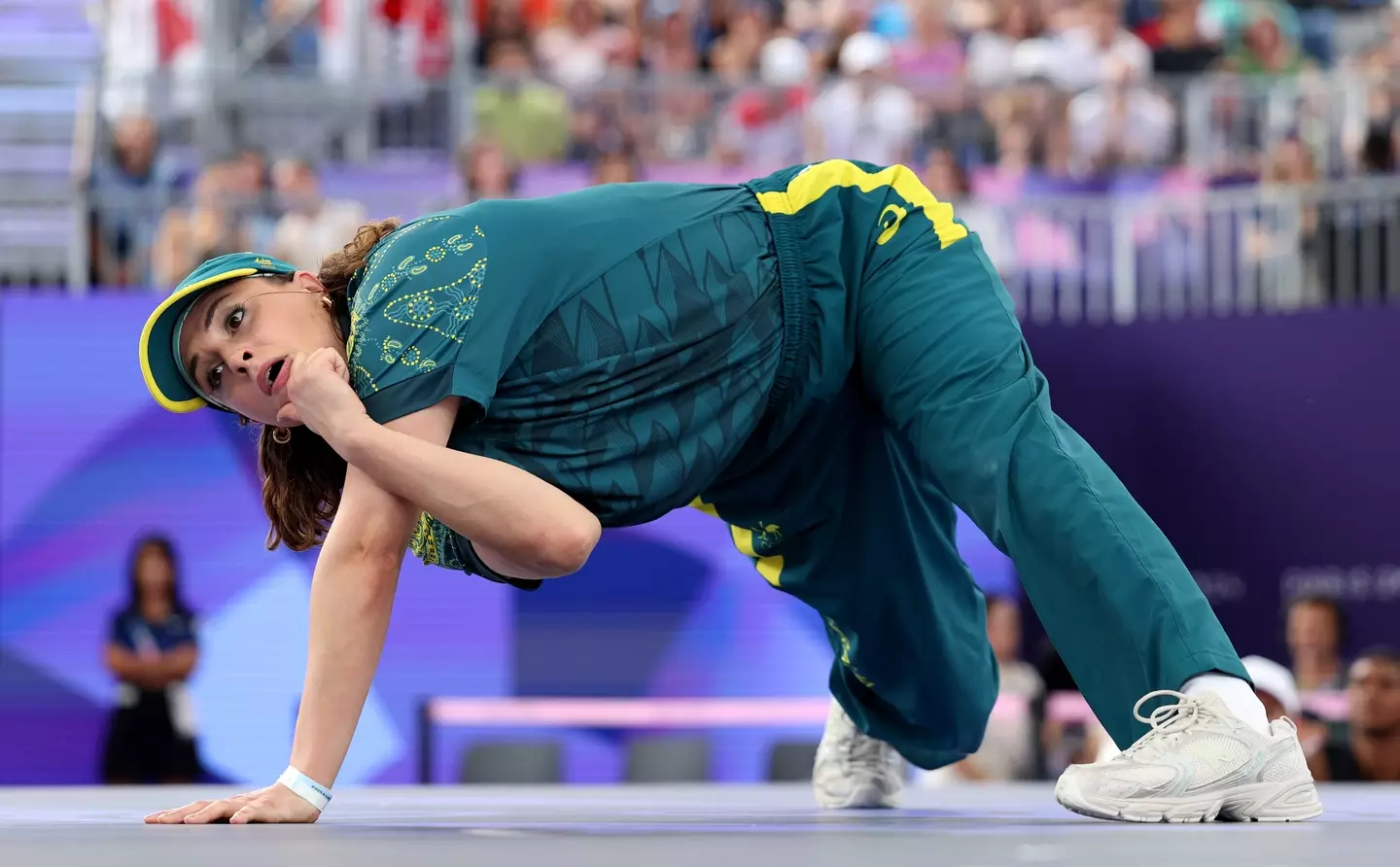 Raygun has gone viral for her Olympic performance.(Elsa/Getty Images)