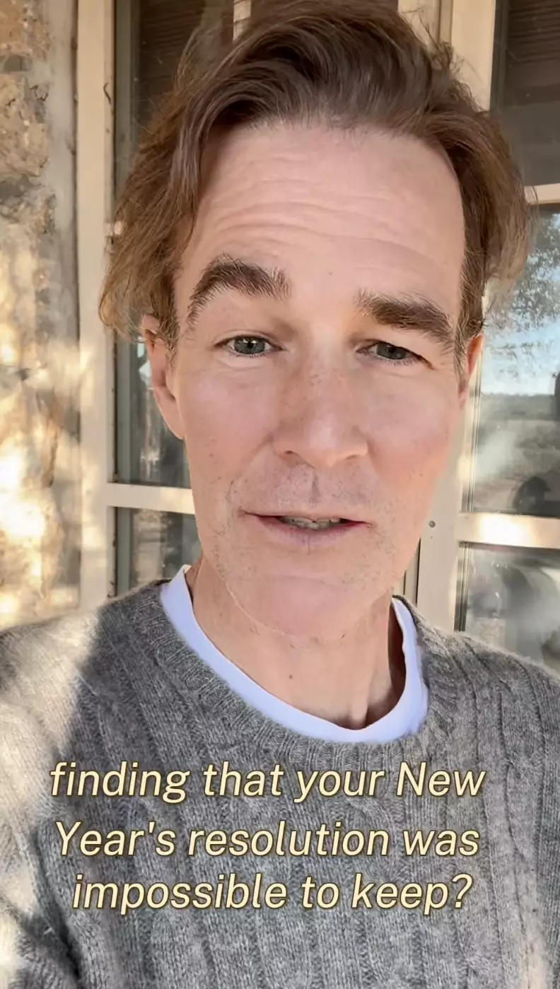 James Van Der Beek's last Instagram video was about New Year's resolutions (vanderjames/Instagram)
