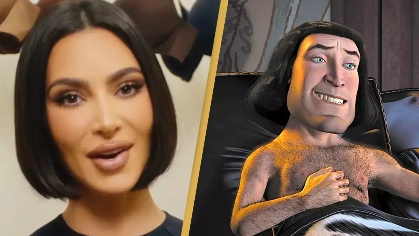 Kim Kardashian is being compared to Lord Farquaad after debuting a new hairstyle