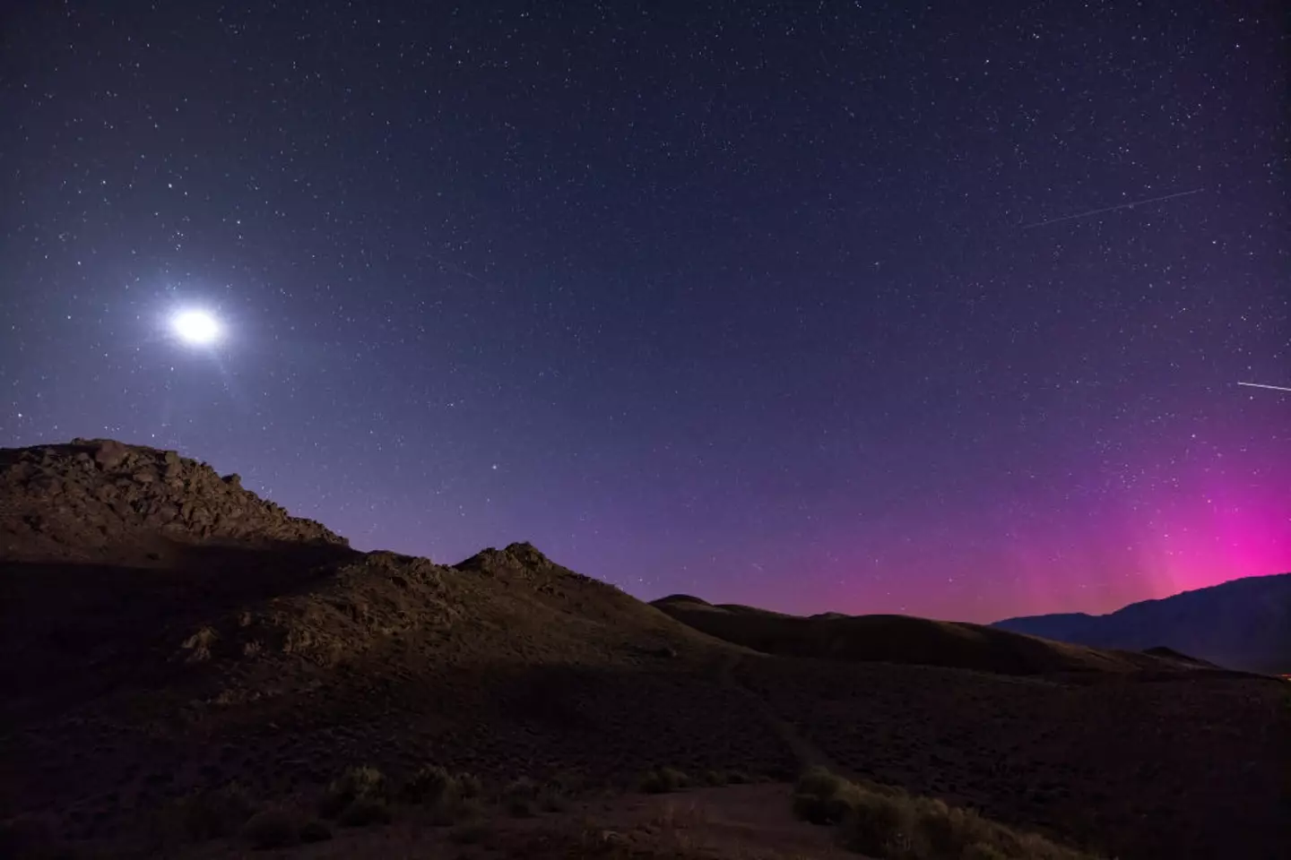 The lights were visible in California (David McNew/Getty Images)