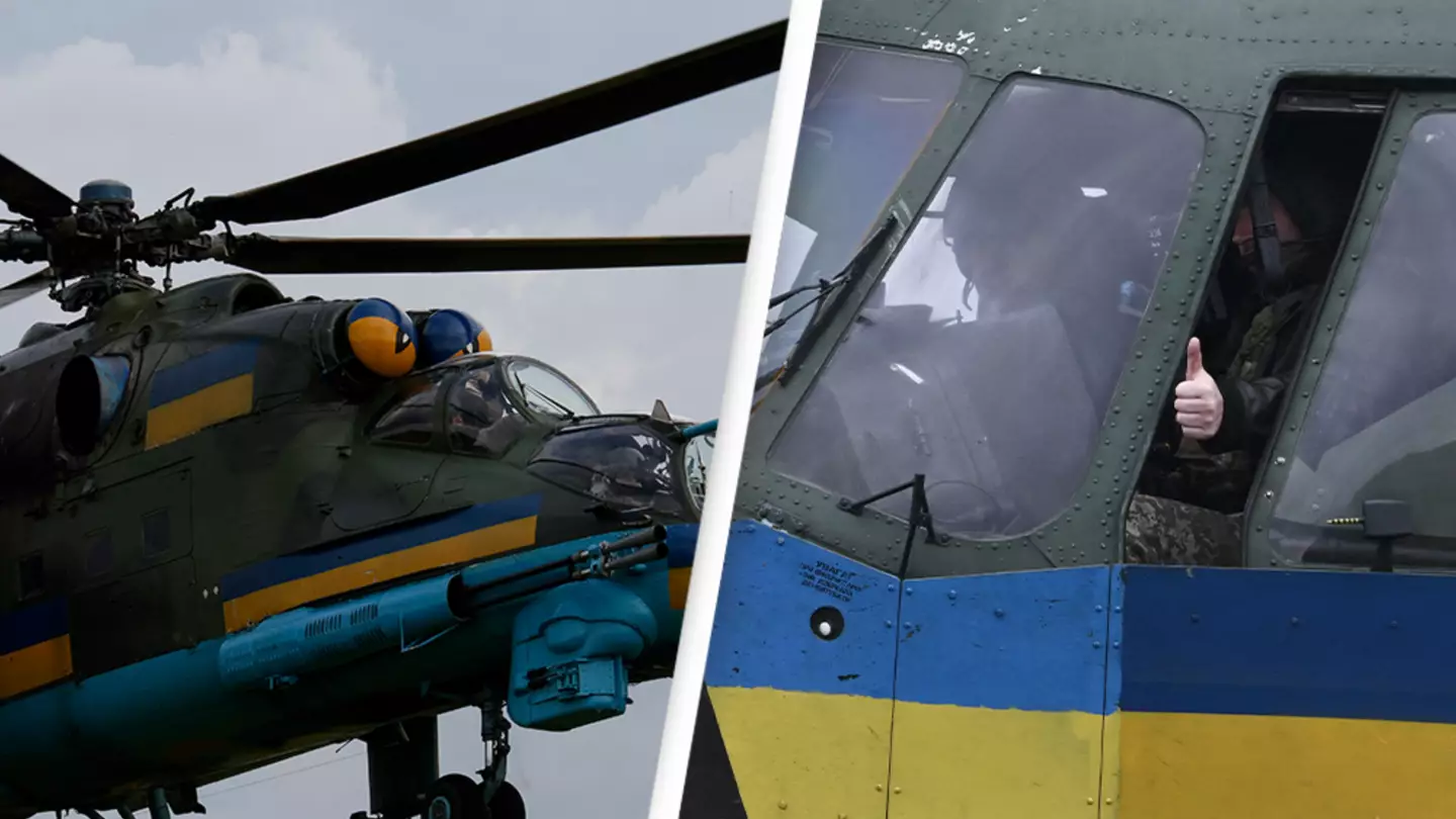 Ukrainian helicopter crew says women often flash them to boost their morale in the fight against Russia