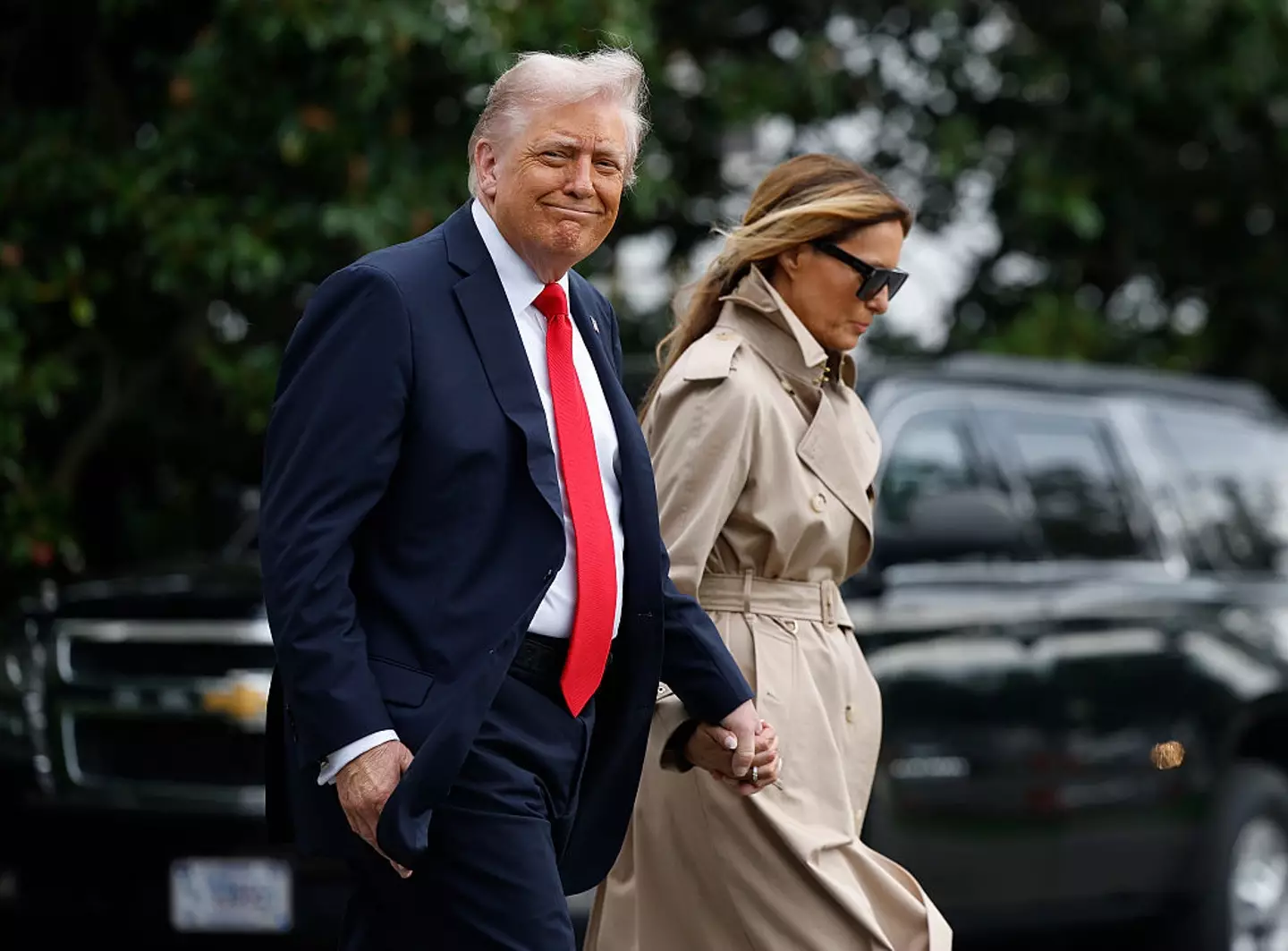 Donald and Melania Trump will be in England until September 18 (Kevin Dietsch/Getty Images)