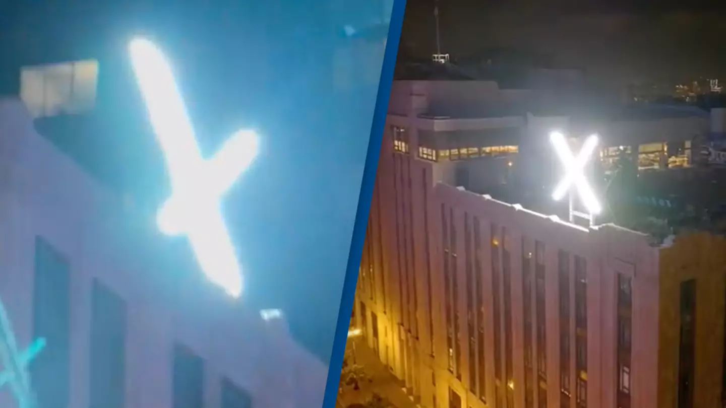 People who live opposite Twitter HQ now get to deal with a humungous and bright X sign