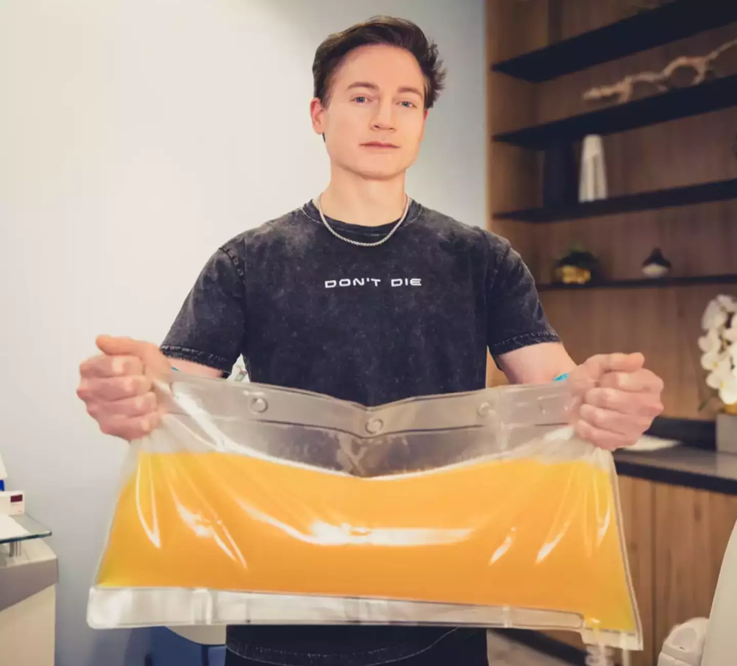 Johnson is planning to 'live forever' (Instagram/@bryanjohnson__)