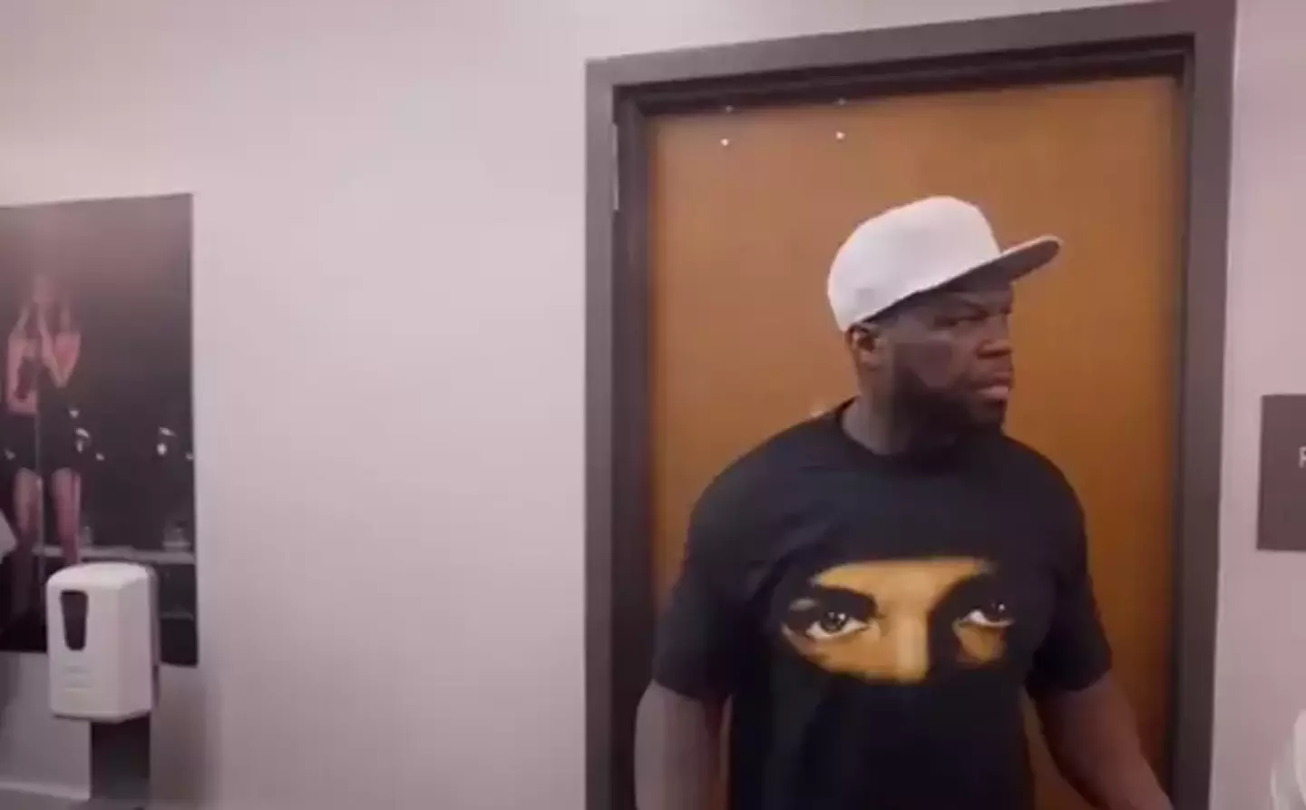 50 Cent was coincidently wearing a Drake t-shirt during his rant.