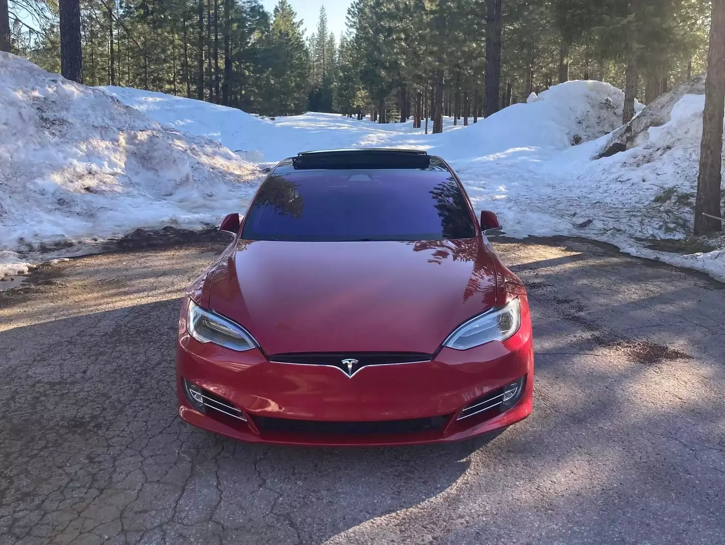 Shelton travelled 1300 miles in his 2017 Tesla.