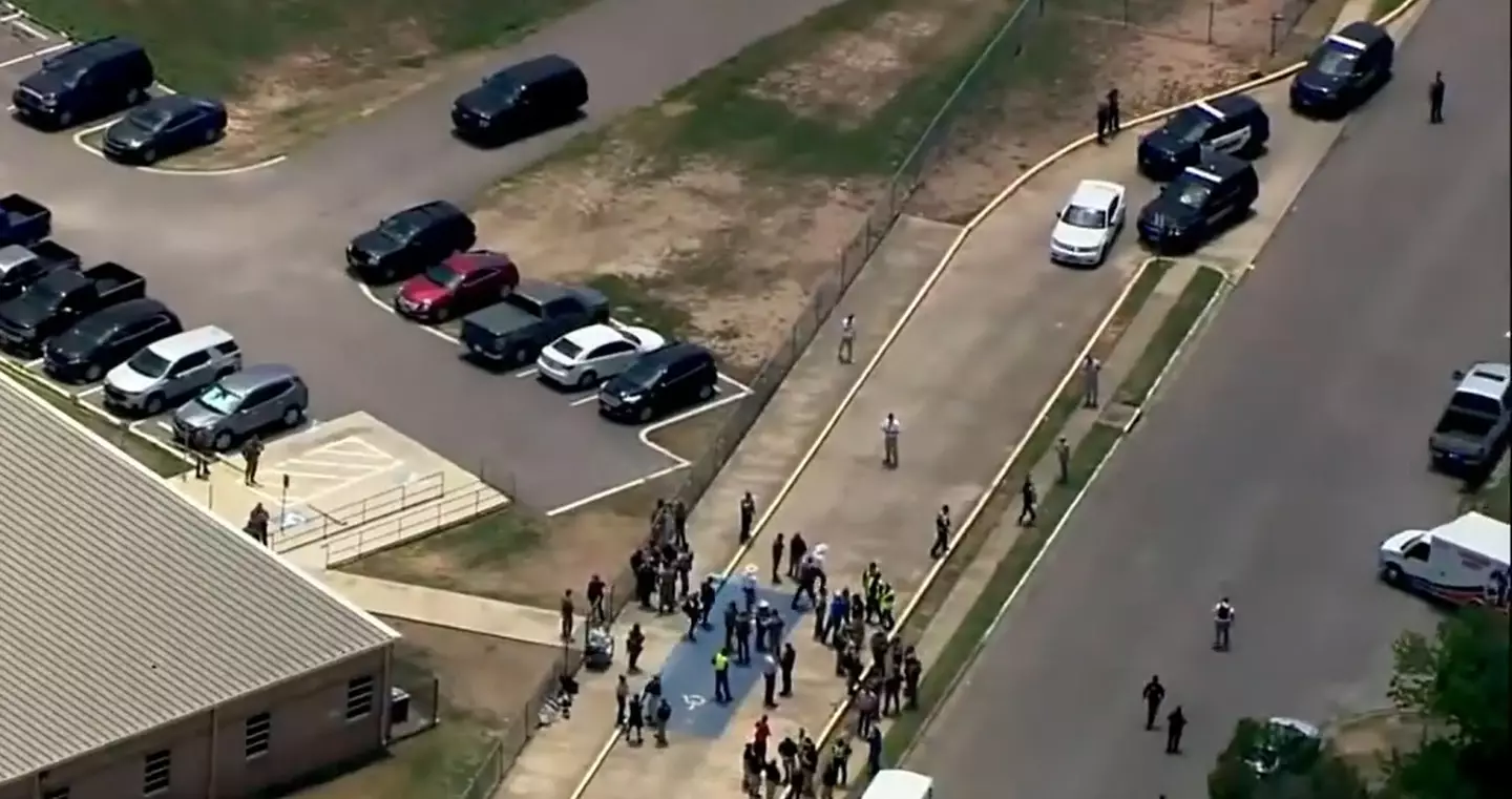 Robb Elementary School, where a gunman killed 19 children and two teachers.