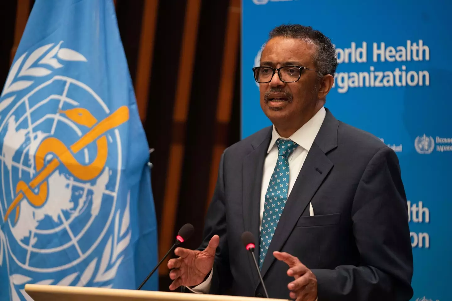 World Health Organization Director-General Tedros Adhanom Ghebreyesus.