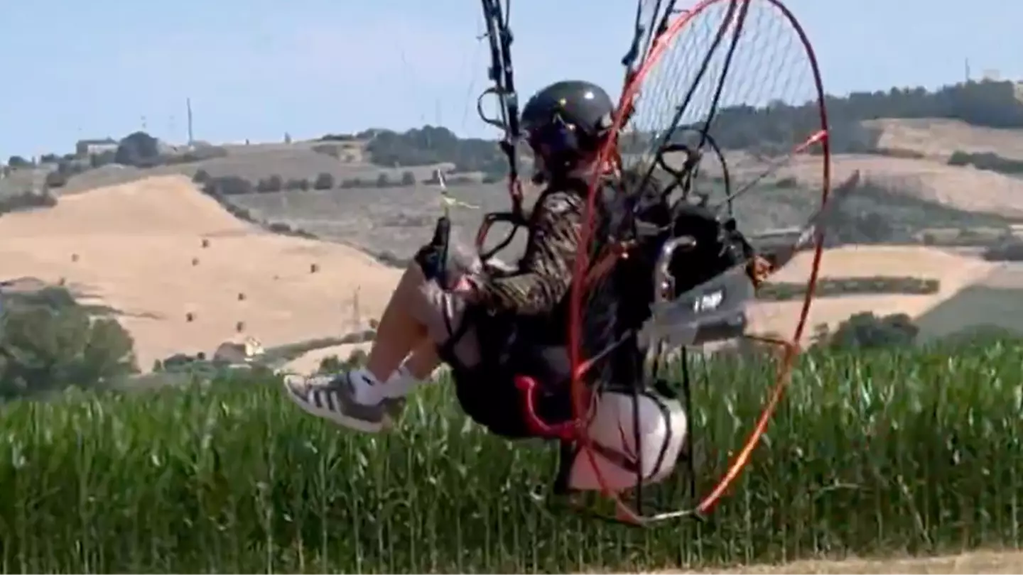 Felix Baumgartner's widow shares footage of fatal paraglider flight in heartbreaking tribute