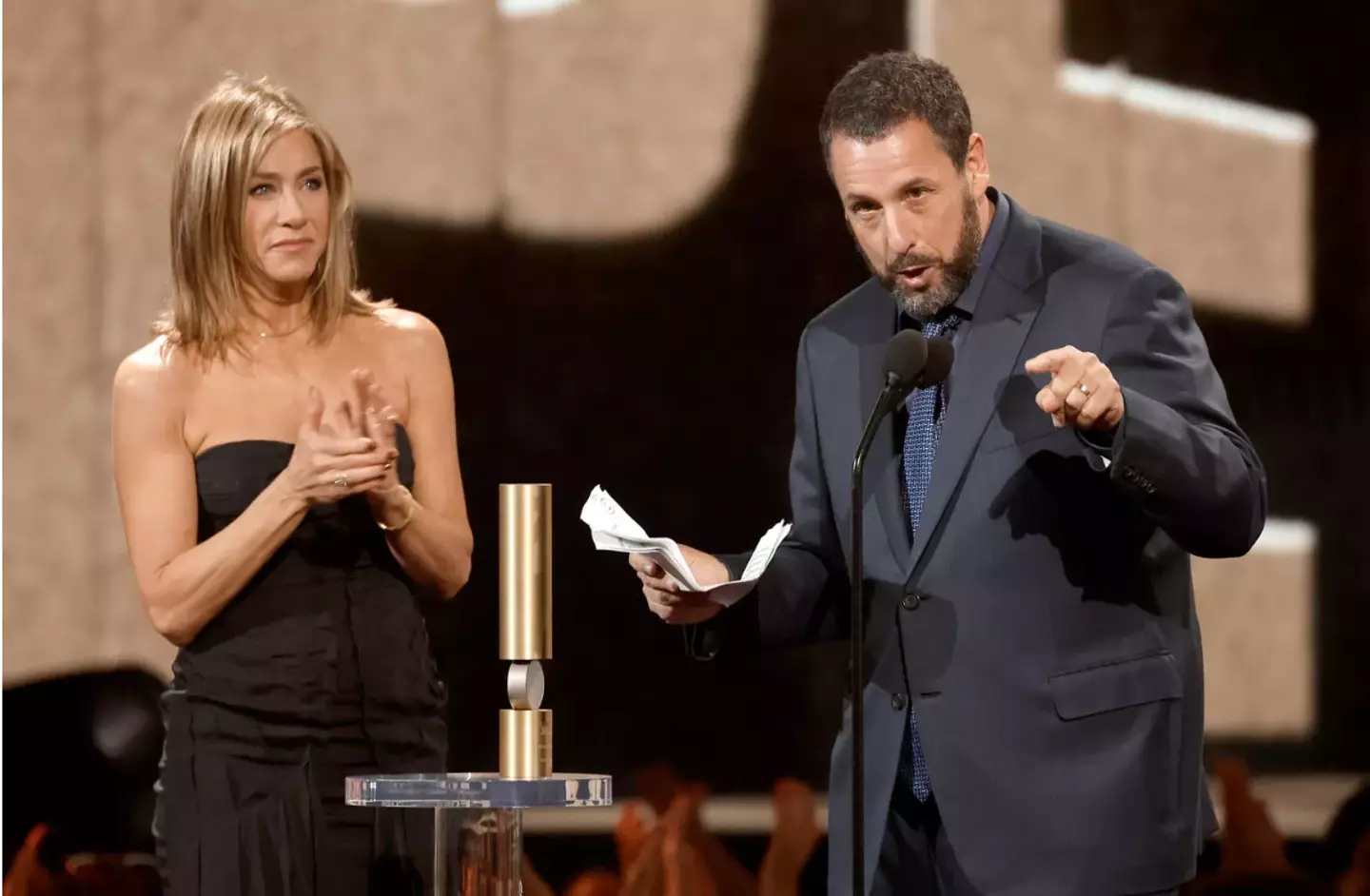 Jennifer Aniston presented the award.