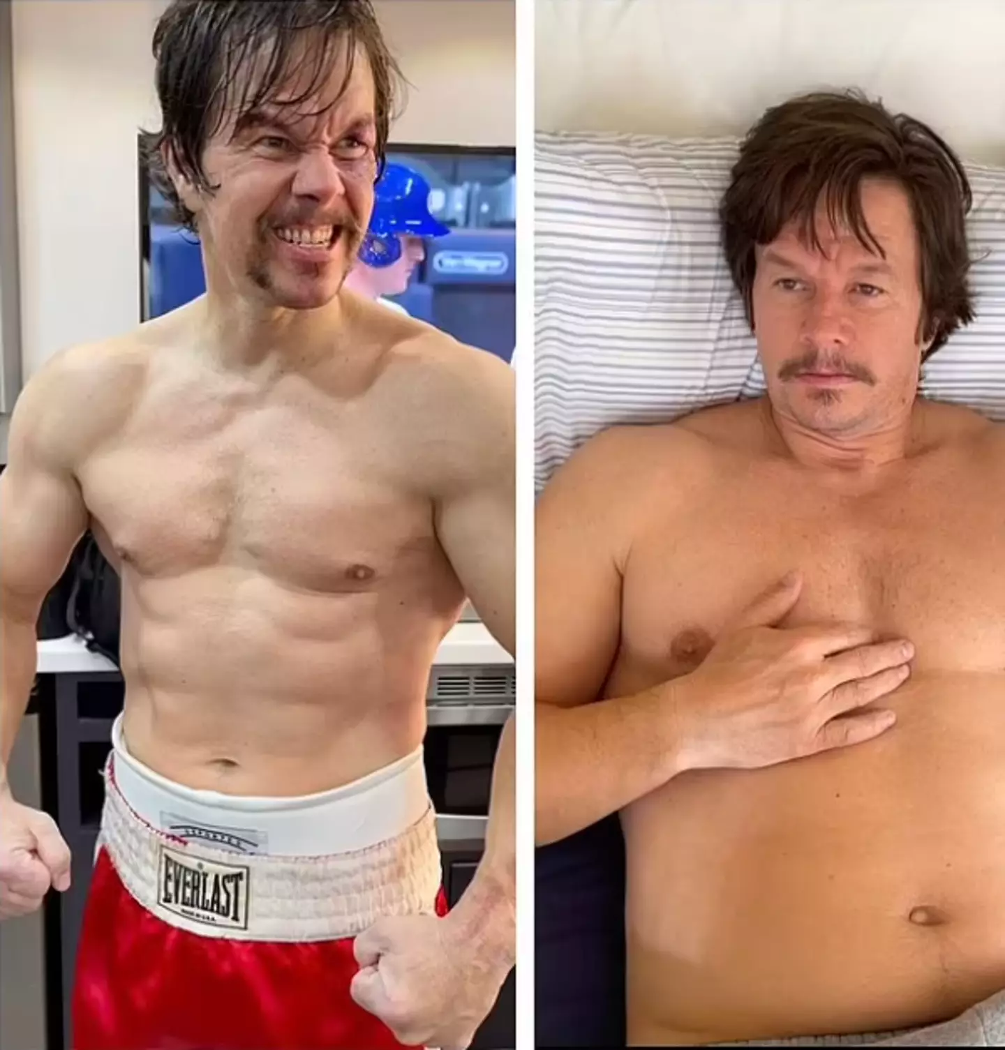 Wahlberg's Father Stu transformation (@markwahlberg/Instagram