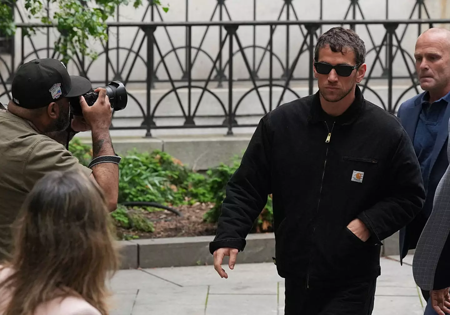 Alex Fine has watched his wife take to the stand this week (TIMOTHY A. CLARY/AFP via Getty Images)