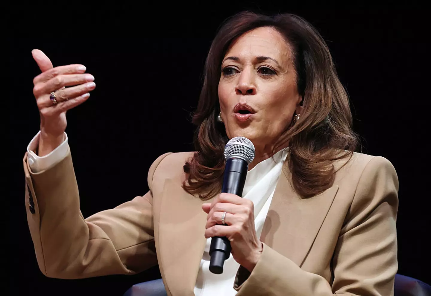 Trump claimed CBS tried to paint Kamala Harris in a better light (Mario Tama / Staff/ Getty Stock)