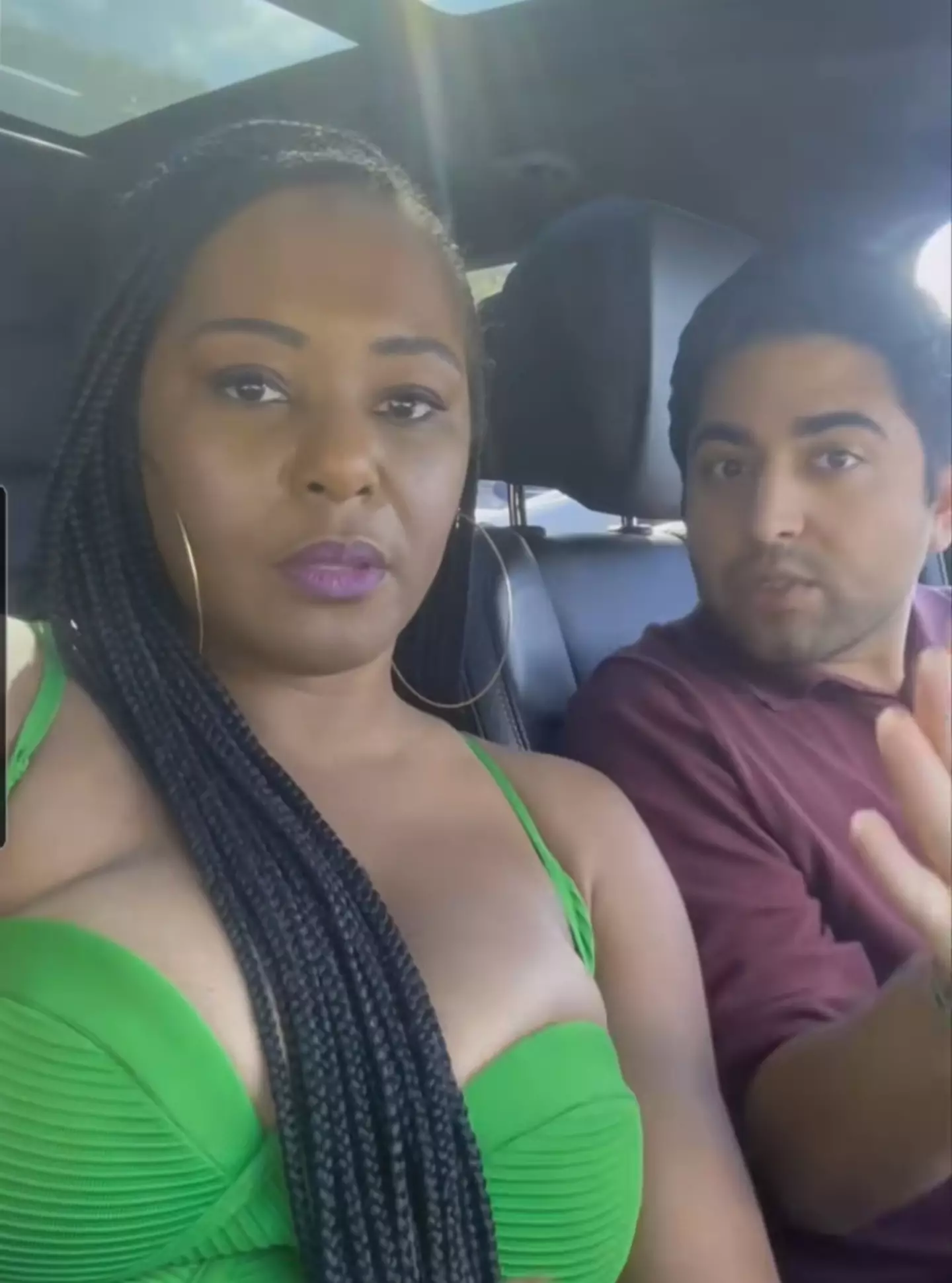 The woman refused to get out of the car.