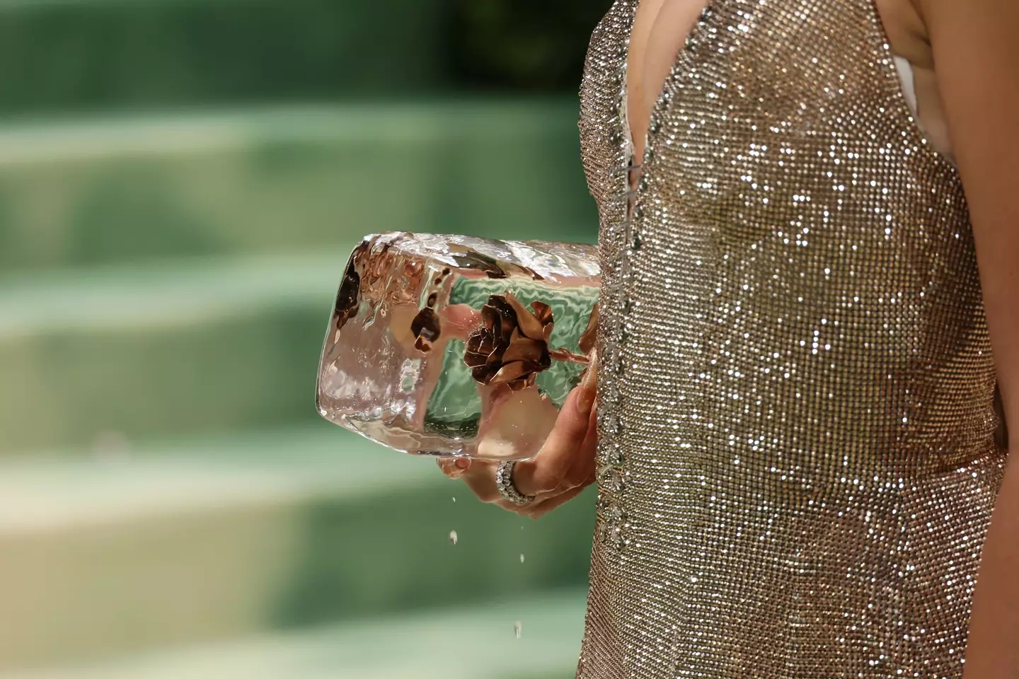 There was a symbolic reason behind the clutch. (Dia Dipasupil/Getty Images)