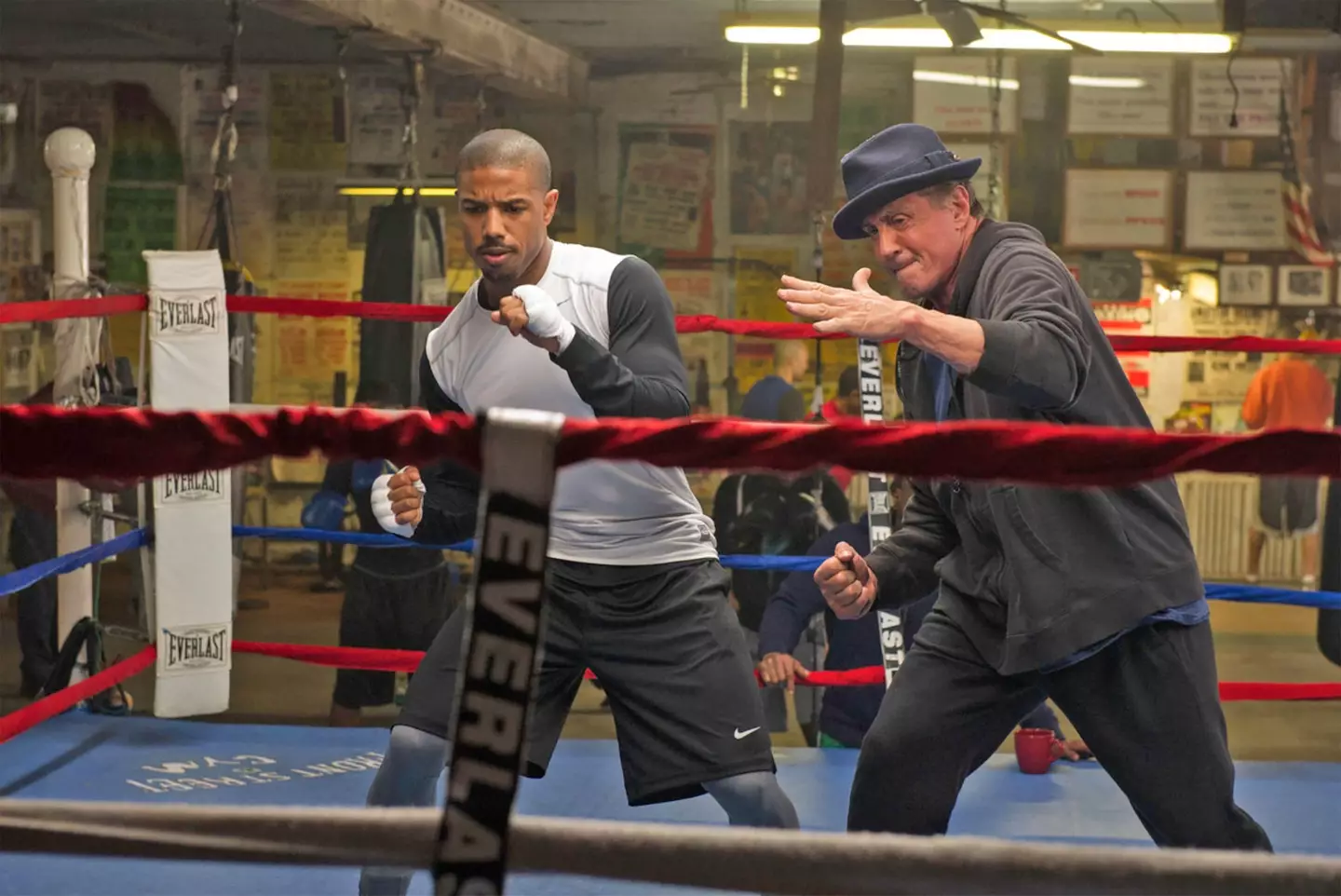 Sylvester Stallone starred alongside Michael B Jordan in the first two films.