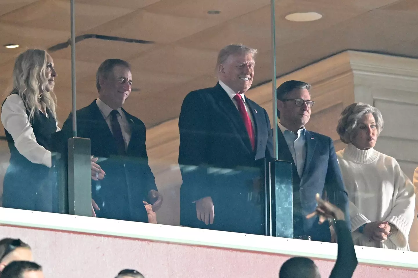 He appeared oblivious to the reference (Greg Fiume/Getty Images)