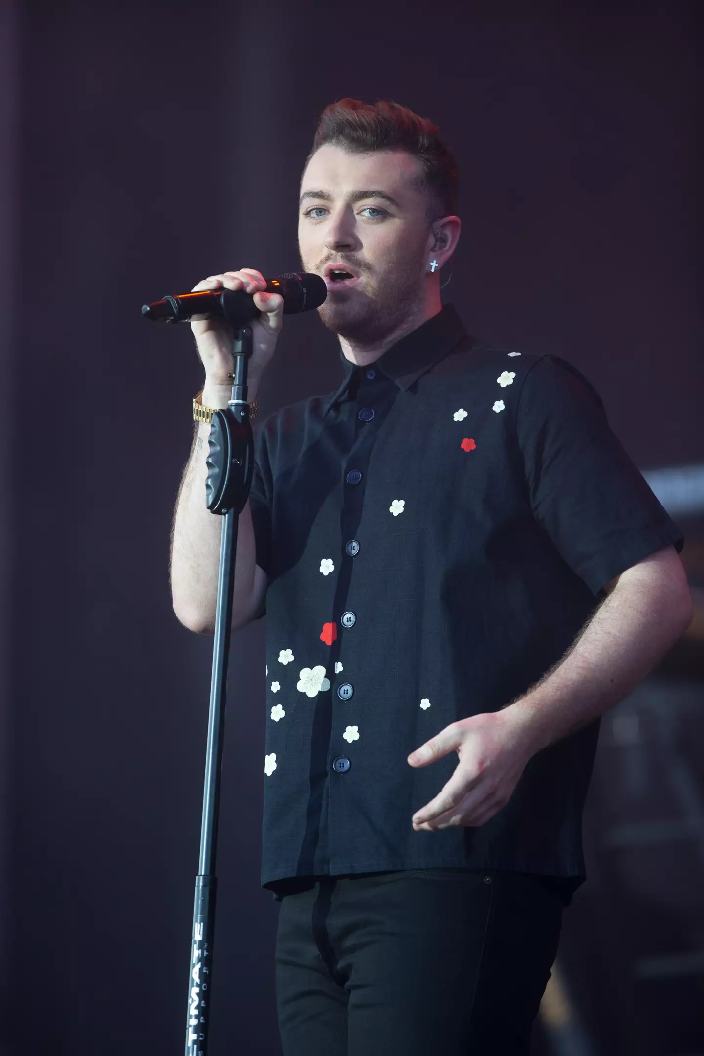 Smith was caught filming a TikTok.