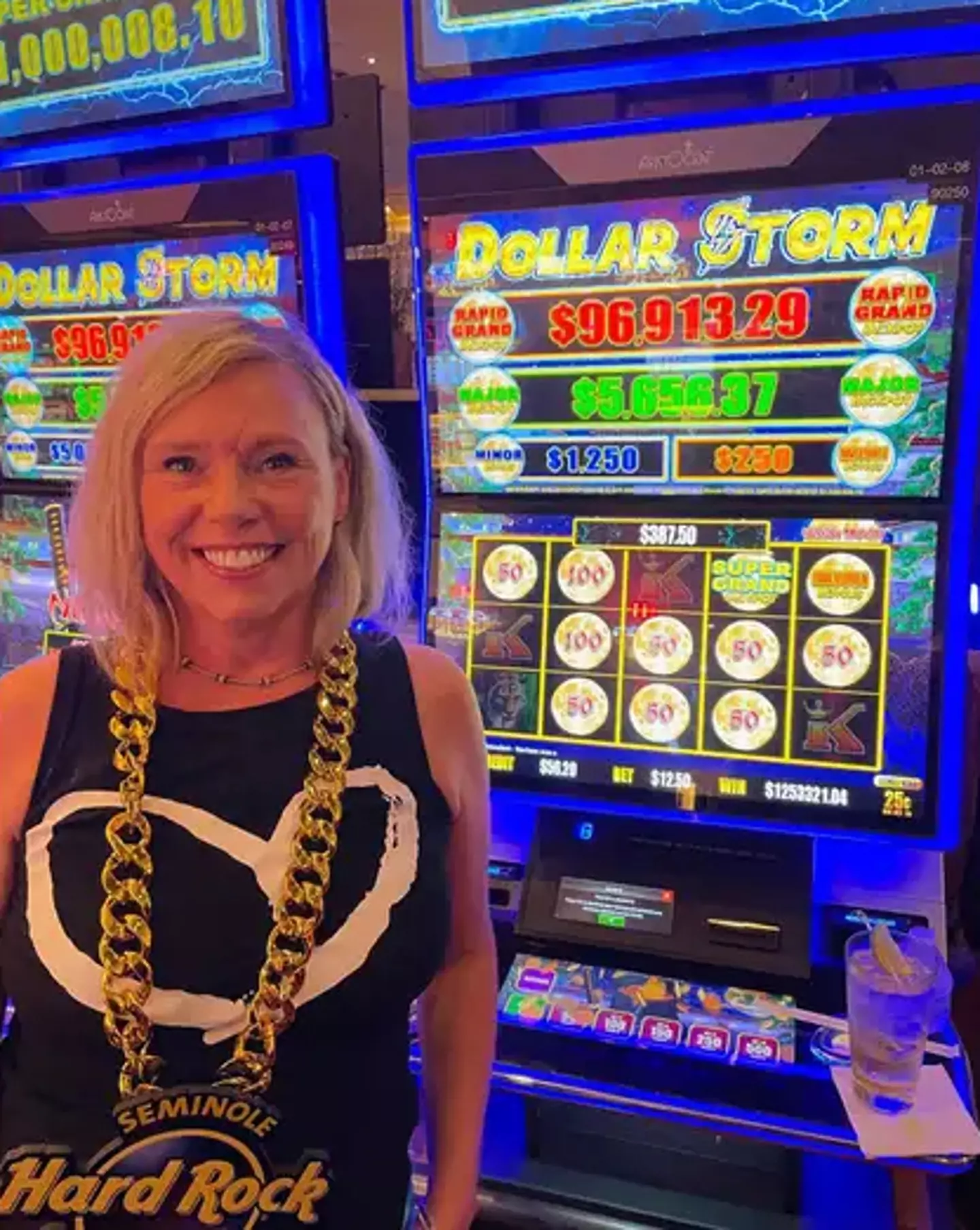 The player scooped a mammoth win. (Seminole Hard Rock Hotel and Casino, Tampa)