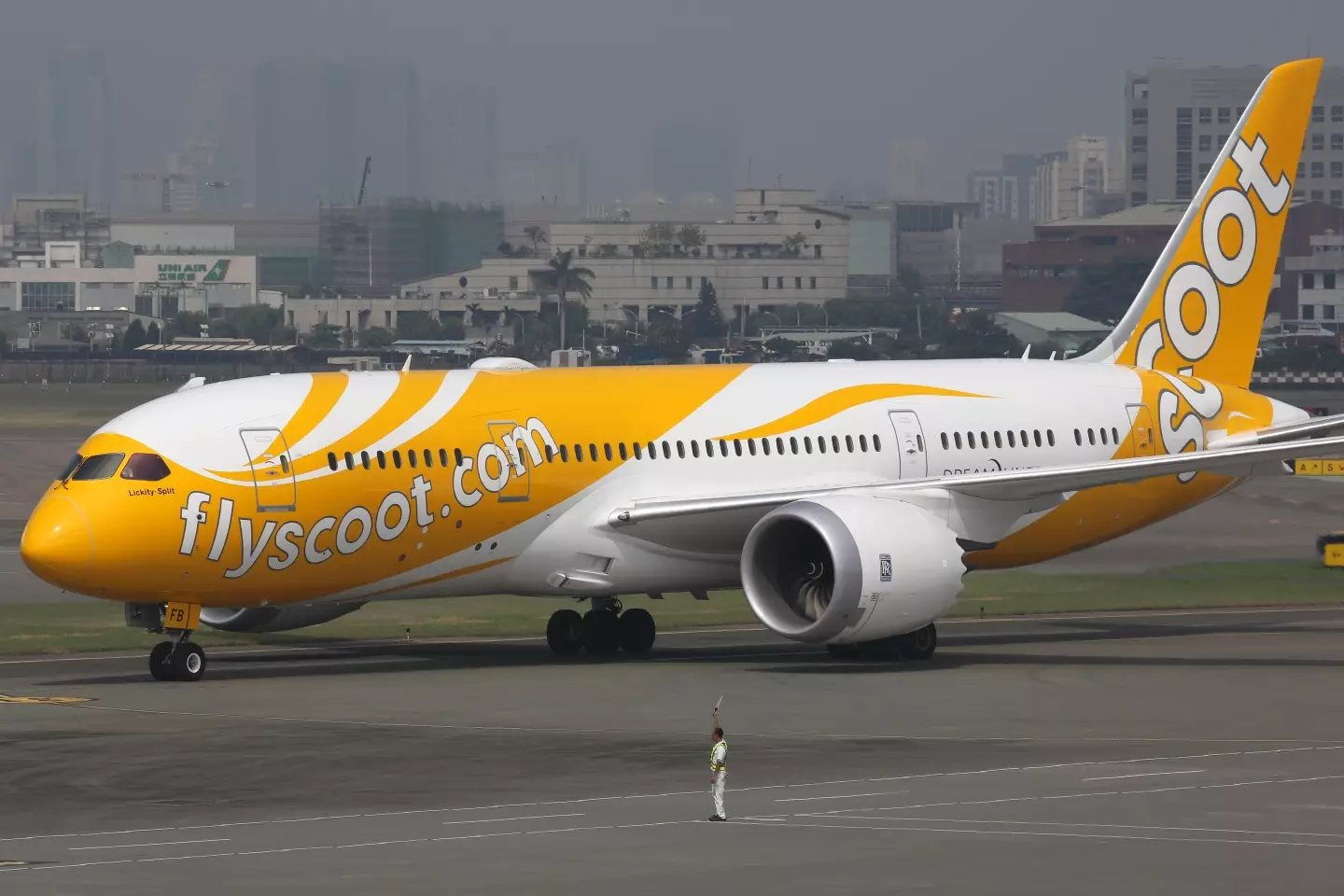 The incident happened on a Scoot plane.