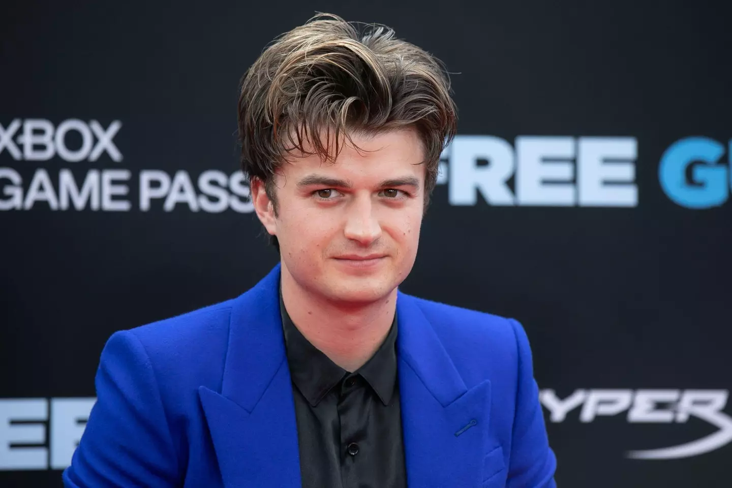 Joe Keery at the premiere for the film Free Guy.