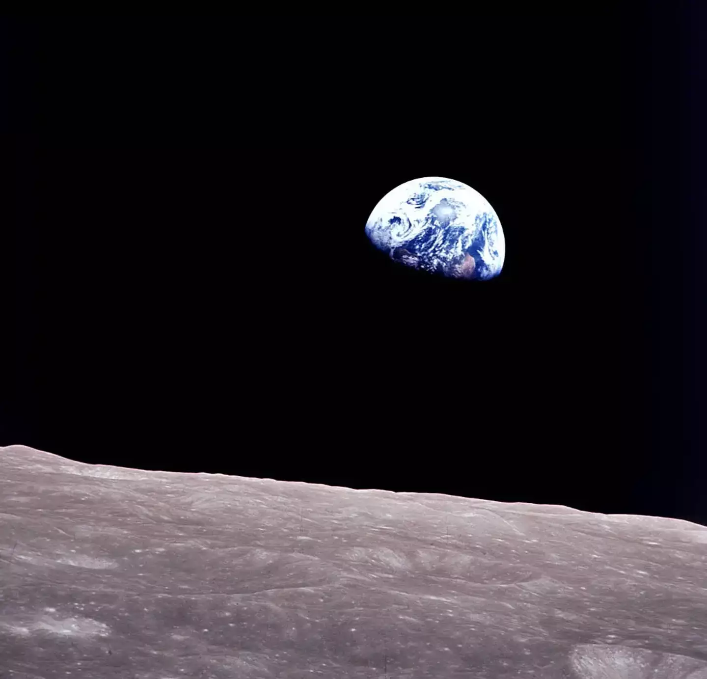 The Apollo 8 Earth rise was captured in 1968 (NASA)
