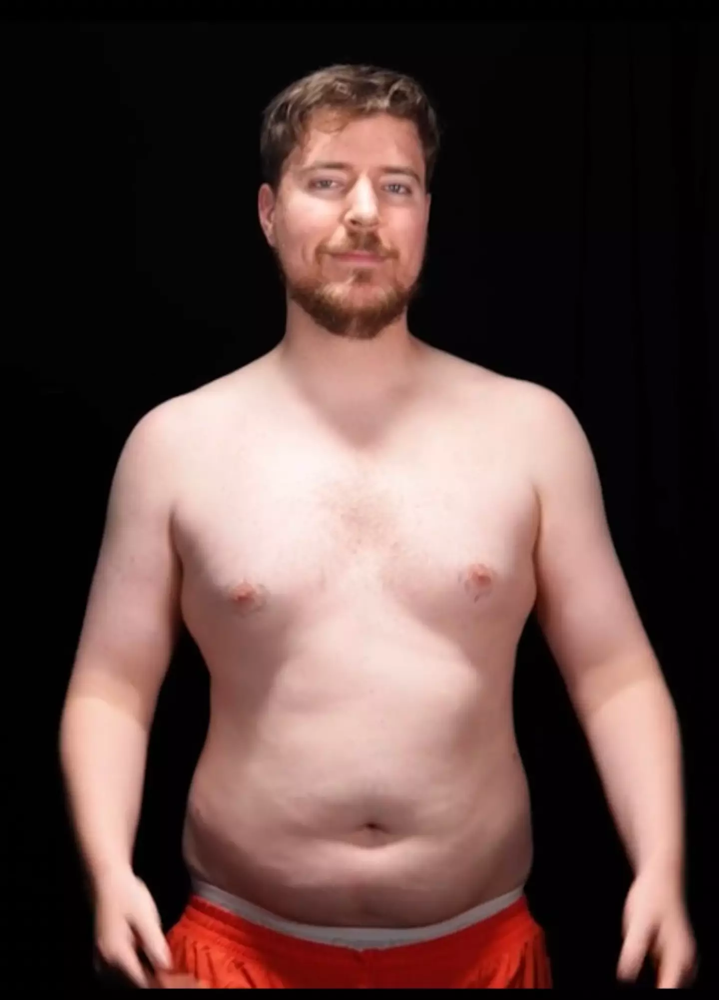 Here's the photo that made MrBeast want to start working out.