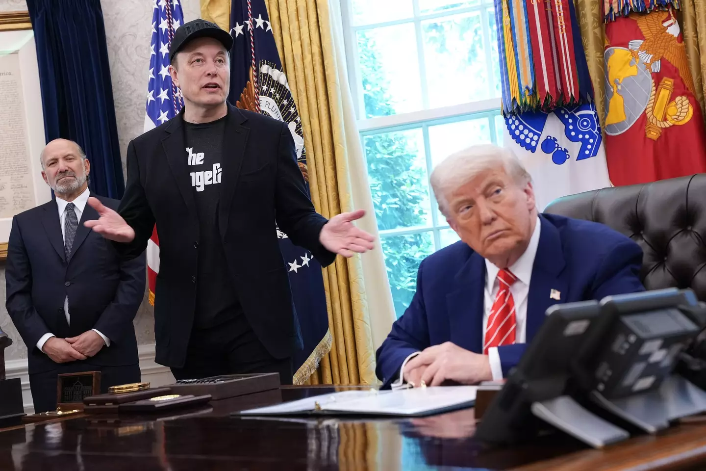 Musk condemned the New York Times when a reporter highlighted a recent report by the outlet (Kevin Dietsch/Getty Images)