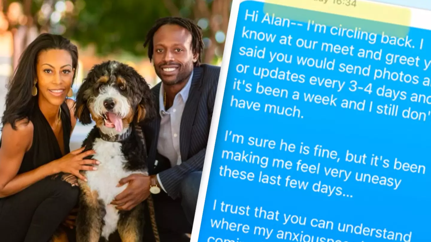 Couple demand justice after accusing trainer of not telling them their dog died while on honeymoon