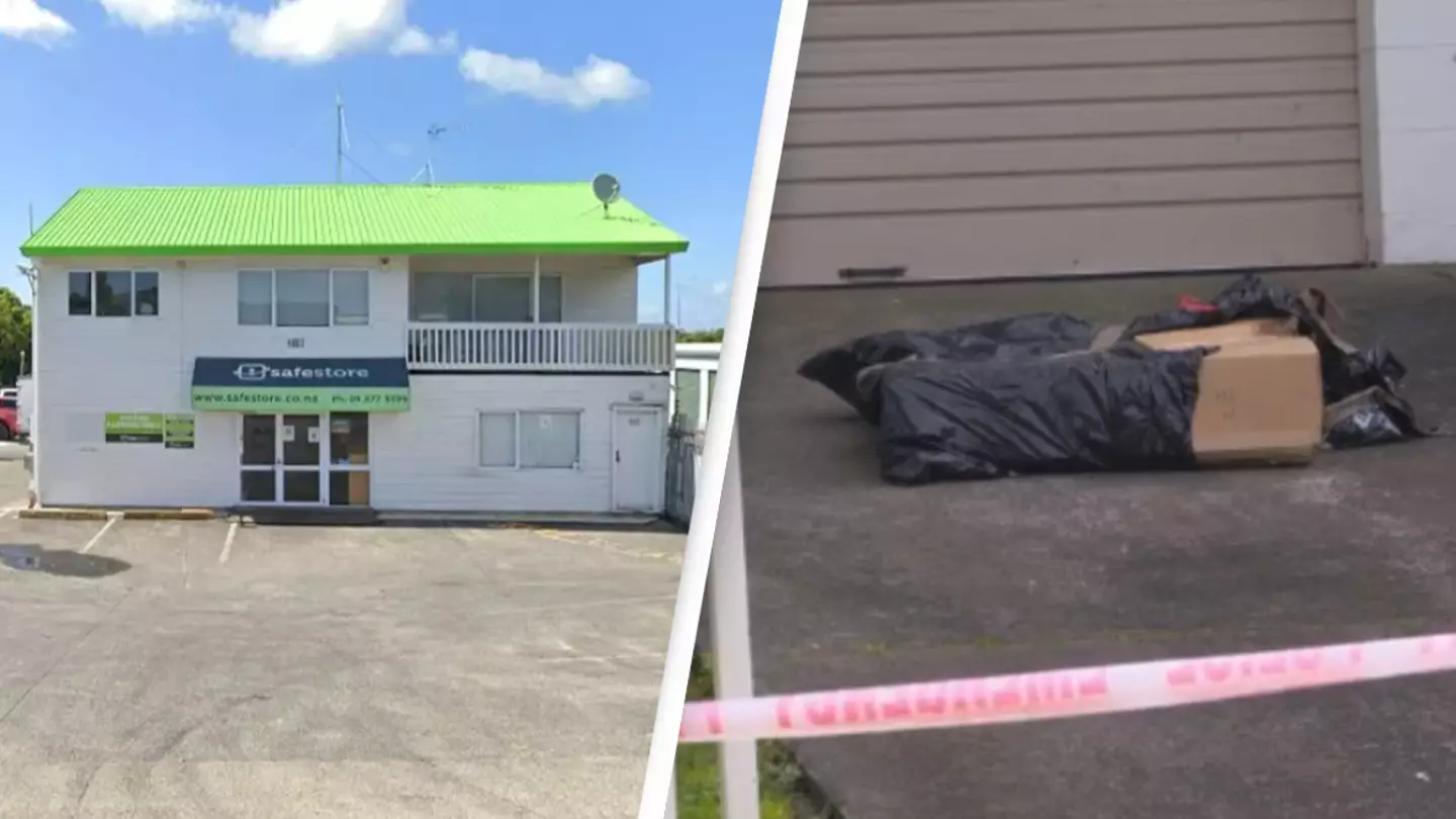 Horrified family find bodies stuffed in cases at storage unit they won at auction