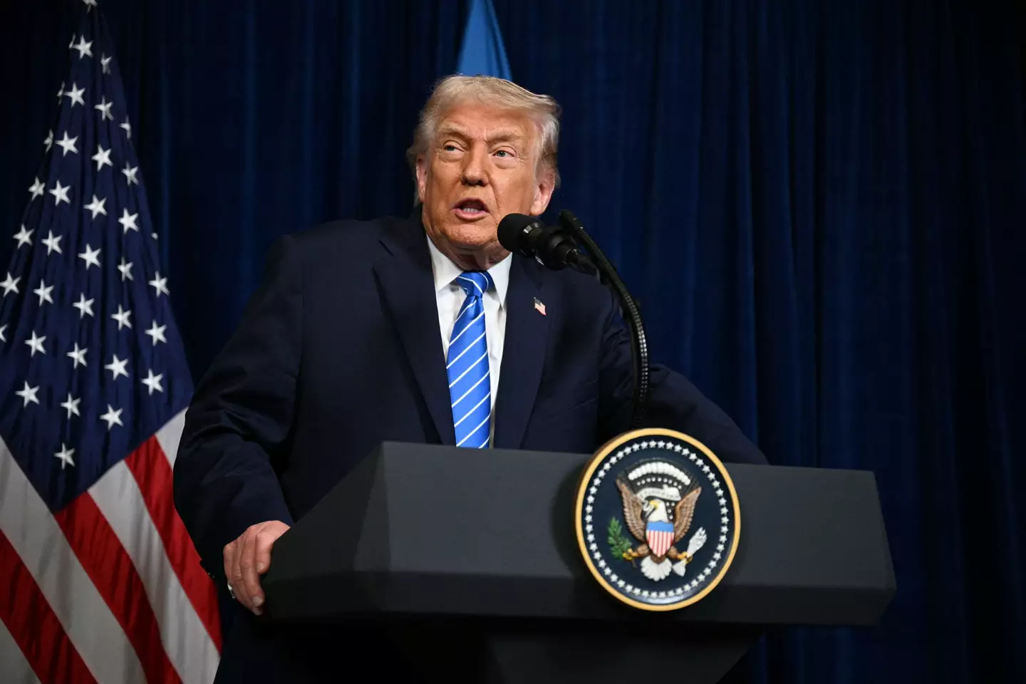 President Donald Trump revealed he takes a much higher dose of aspirin than recommended (Jim Watson / Getty Images)