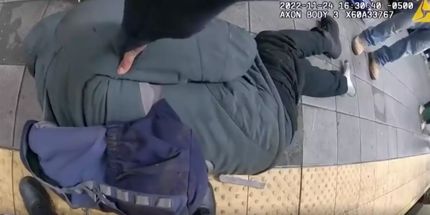 A train arrived at the station just moments later.