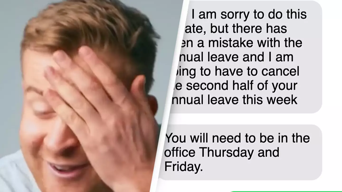 Manager demands employee returns to work midway through annual leave