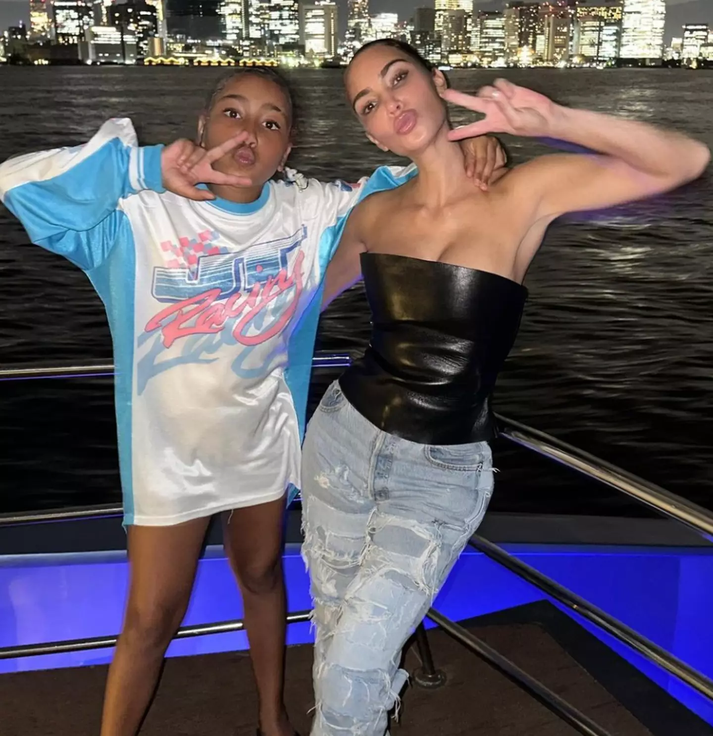 Kim revealed that North prefers living at her dad's.