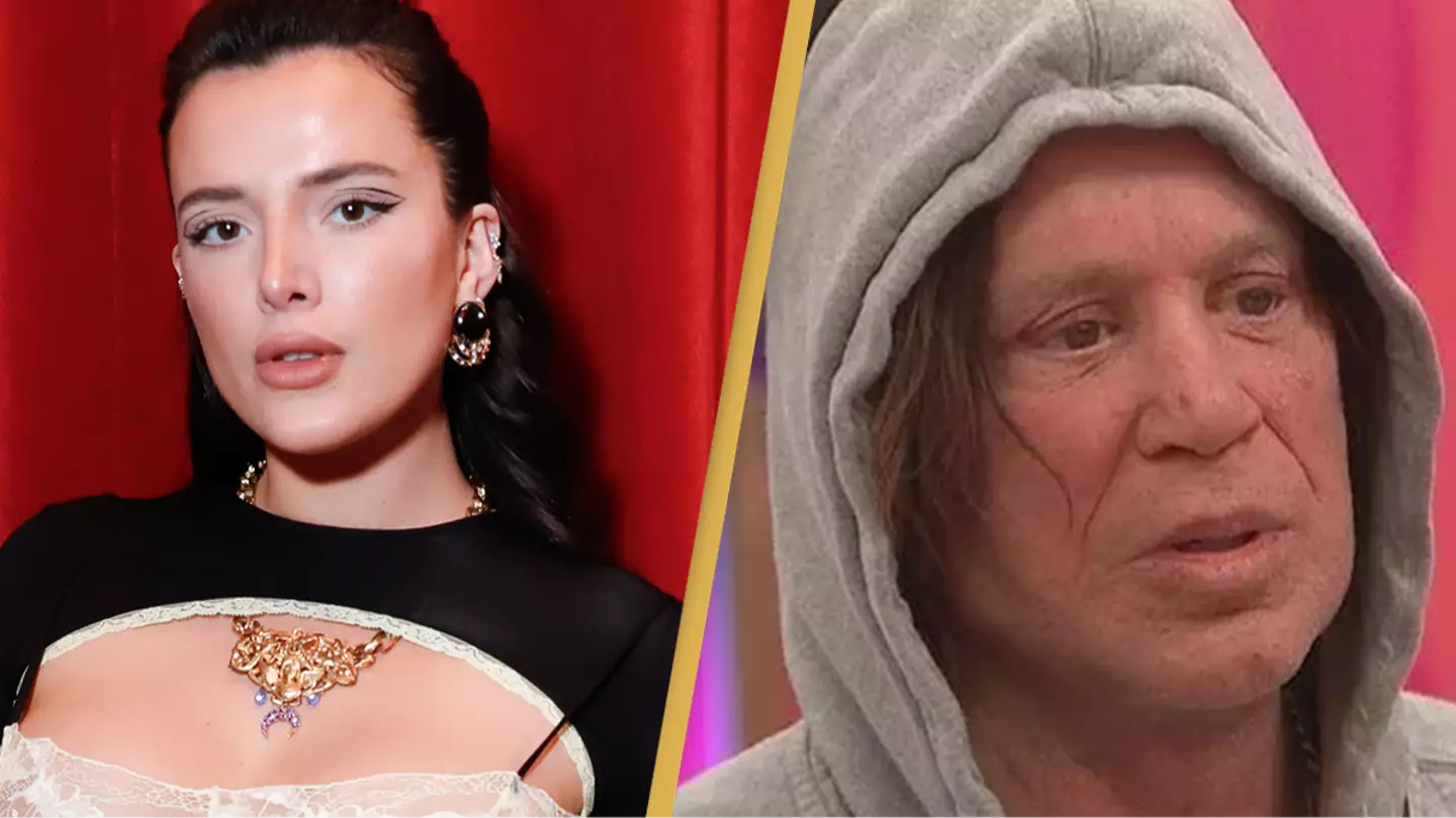 Bella Thorne claims 'gross' Mickey Rourke injured her genitalia while filming on movie set