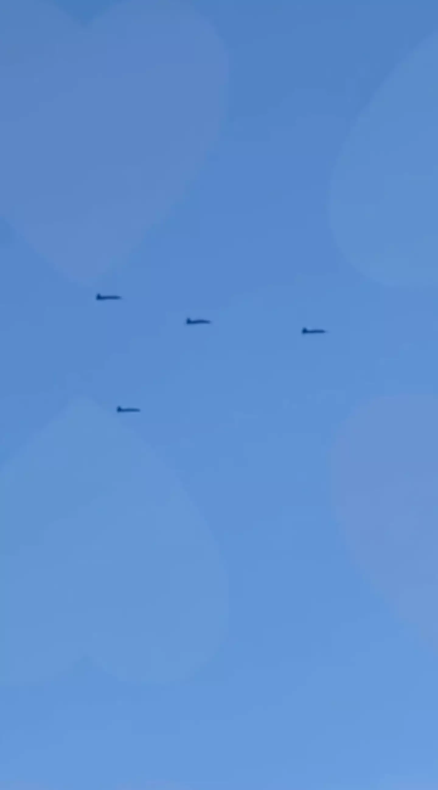 Towards the end of the clip is when things start to get proper weird as four fighter jets - all of a sudden - start travelling in the direction of the 'UFO'.