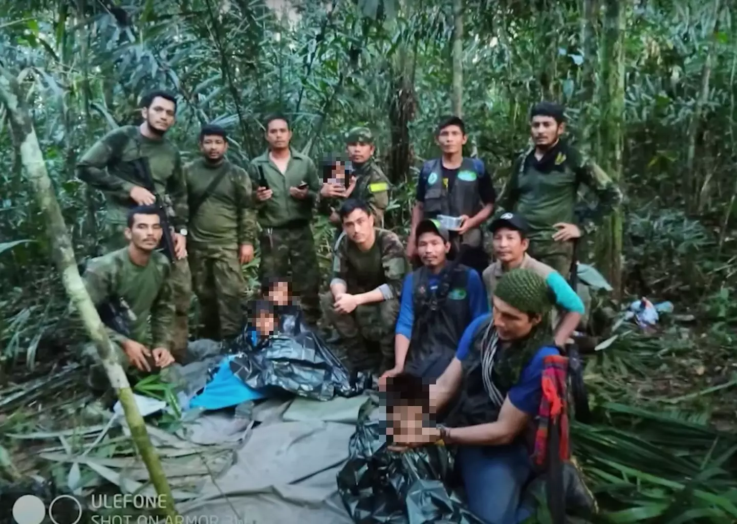 The missing children survived for 40 days.