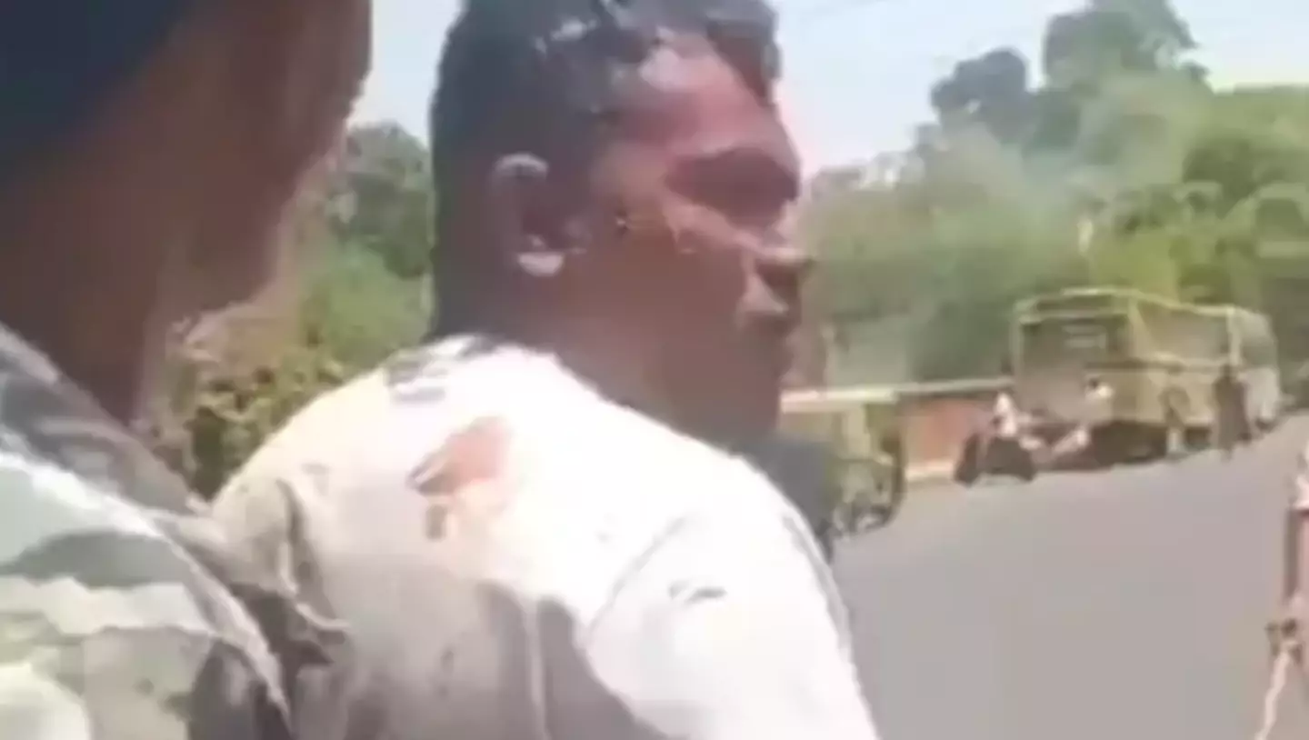 Ramesh was seen limping through the streets after the crash (Republic)