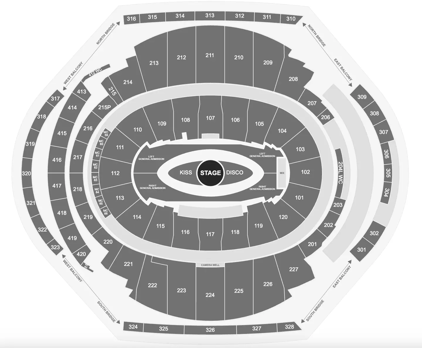 The MSG seating plan has been revealed (Ticketmaster)