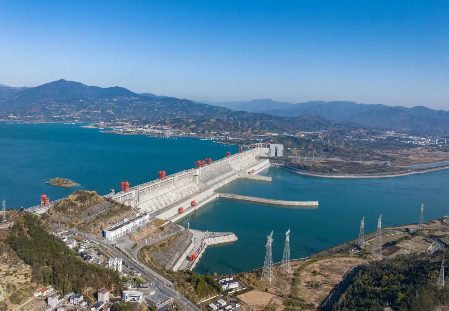The Three Gorges Dam took 17 years to build (Costfoto/NurPhoto via Getty Images)