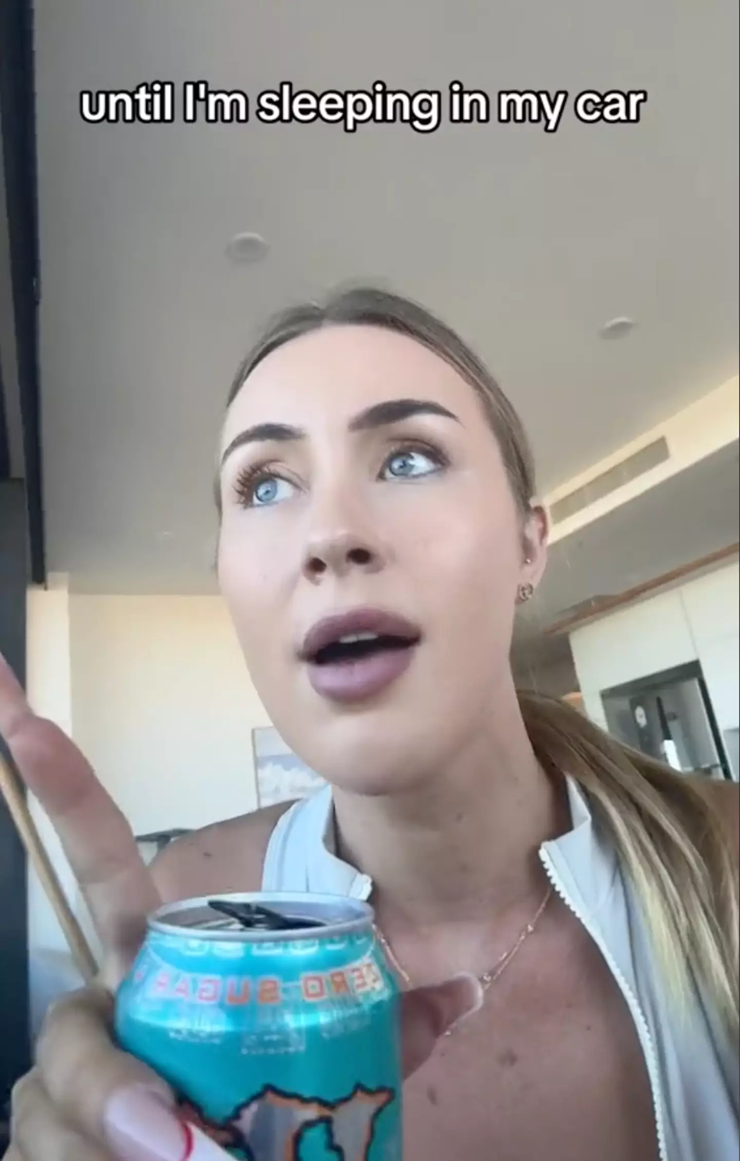 She shared that 'nothing bad' has happened so far. (TikTok / emwebbily)