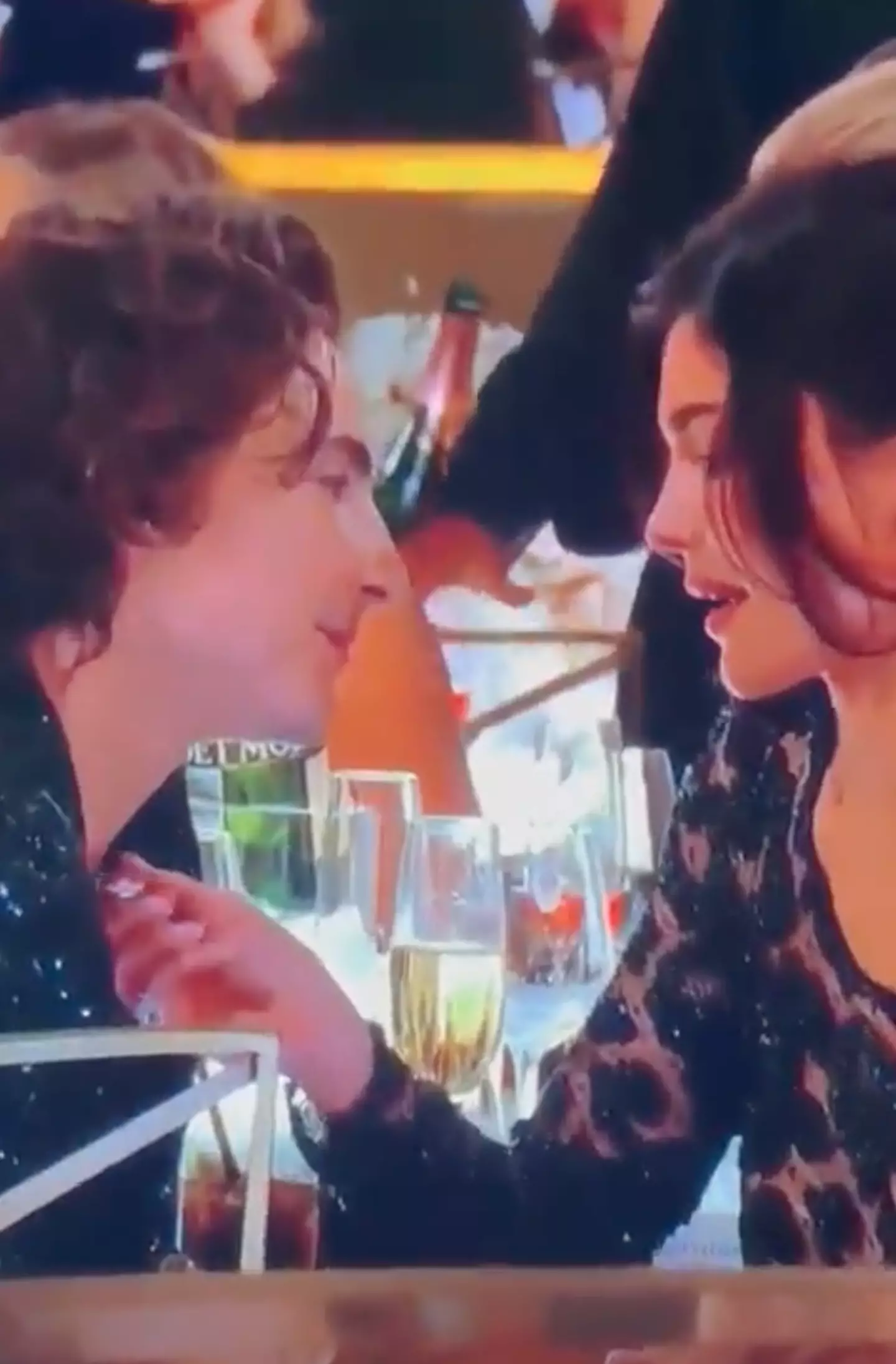 Kylie Jenner and Timothée Chalamet didn't hold back from the PDA at this year's Golden Globes.