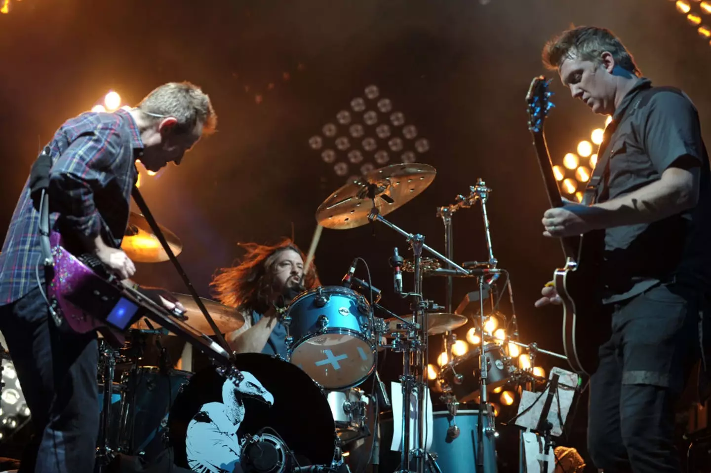 Grohl and Homme formed Crooked Vultures with John Paul Jone (Getty/John Shearer)